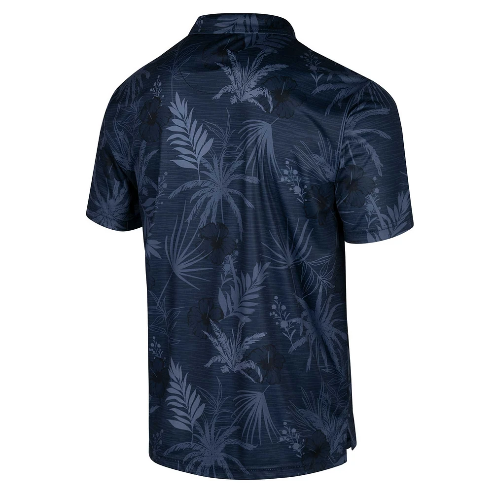 Men's Colosseum Navy Georgetown Hoyas Palms Polo