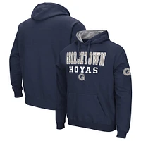 Men's Colosseum Navy Georgetown Hoyas Sunrise Pullover Hoodie