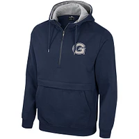 Men's Colosseum Navy Georgetown Hoyas Team Half-Zip Pullover Hoodie