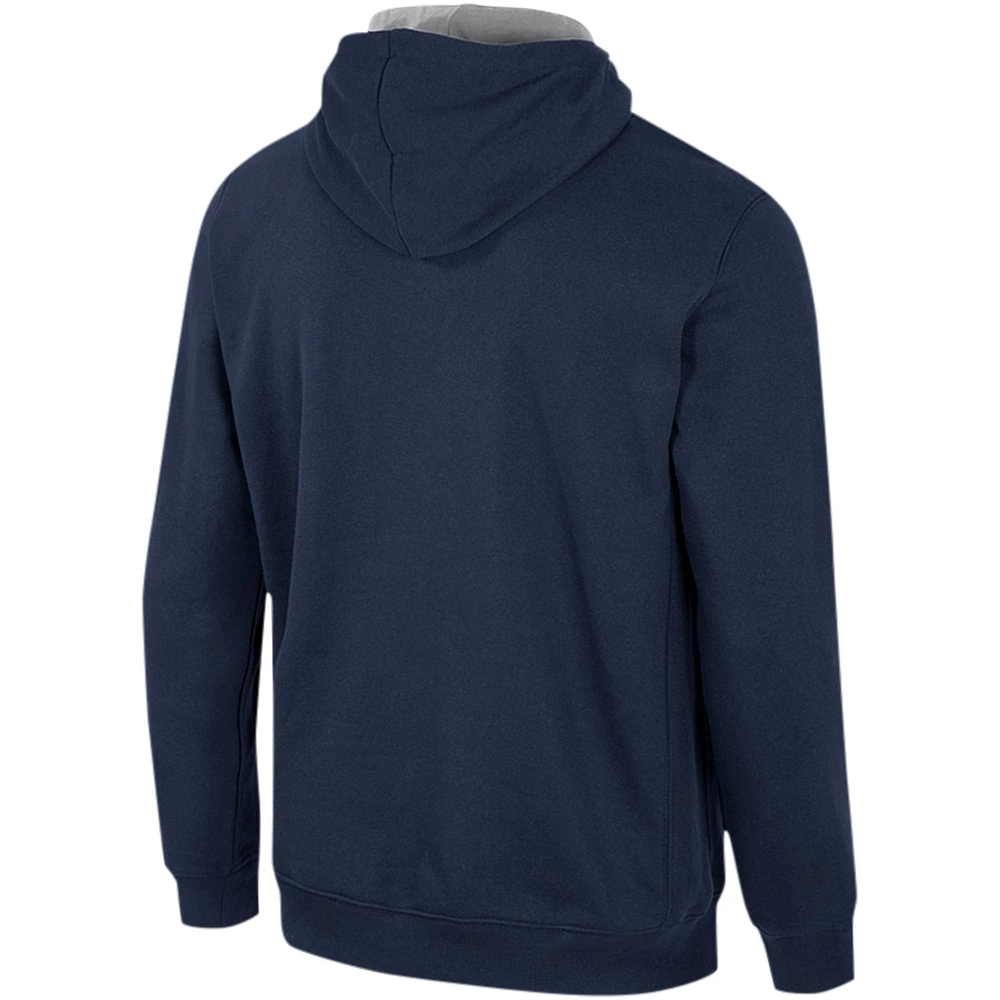 Men's Colosseum Navy Georgetown Hoyas Team Half-Zip Pullover Hoodie