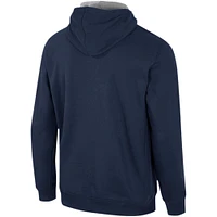 Men's Colosseum Navy Georgetown Hoyas Team Half-Zip Pullover Hoodie