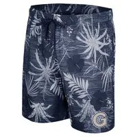 Men's Colosseum Navy Georgetown Hoyas What Else is New Swim Shorts