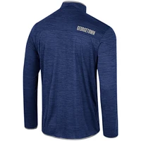 Coupe-vent à quart de zip Colosseum Navy Georgetown Hoyas Wright pour hommes