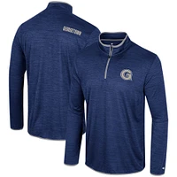 Men's Colosseum Navy Georgetown Hoyas Wright Quarter-Zip Windshirt