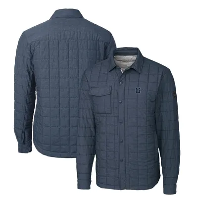 Georgetown Hoyas Cutter & Buck Rainier PrimaLoft Eco Insulated Quilted Button-Up Shacket