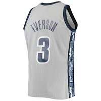 Men's Mitchell & Ness Allen Iverson Gray Georgetown Hoyas 1995/96 Swingman Replica Jersey