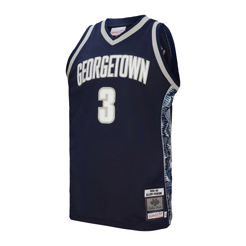 Maillot authentique Mitchell & Ness Allen Iverson Georgetown Hoyas 1995/96 pour hommes