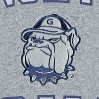 Men's Mitchell & Ness Heathered Gray Georgetown Hoyas Wordmark Short Sleeve Pullover Hoodie