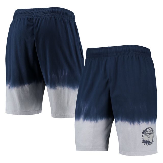 Short tie-dye Hoyas Georgetown bleu marine/gris Mitchell & Ness pour homme