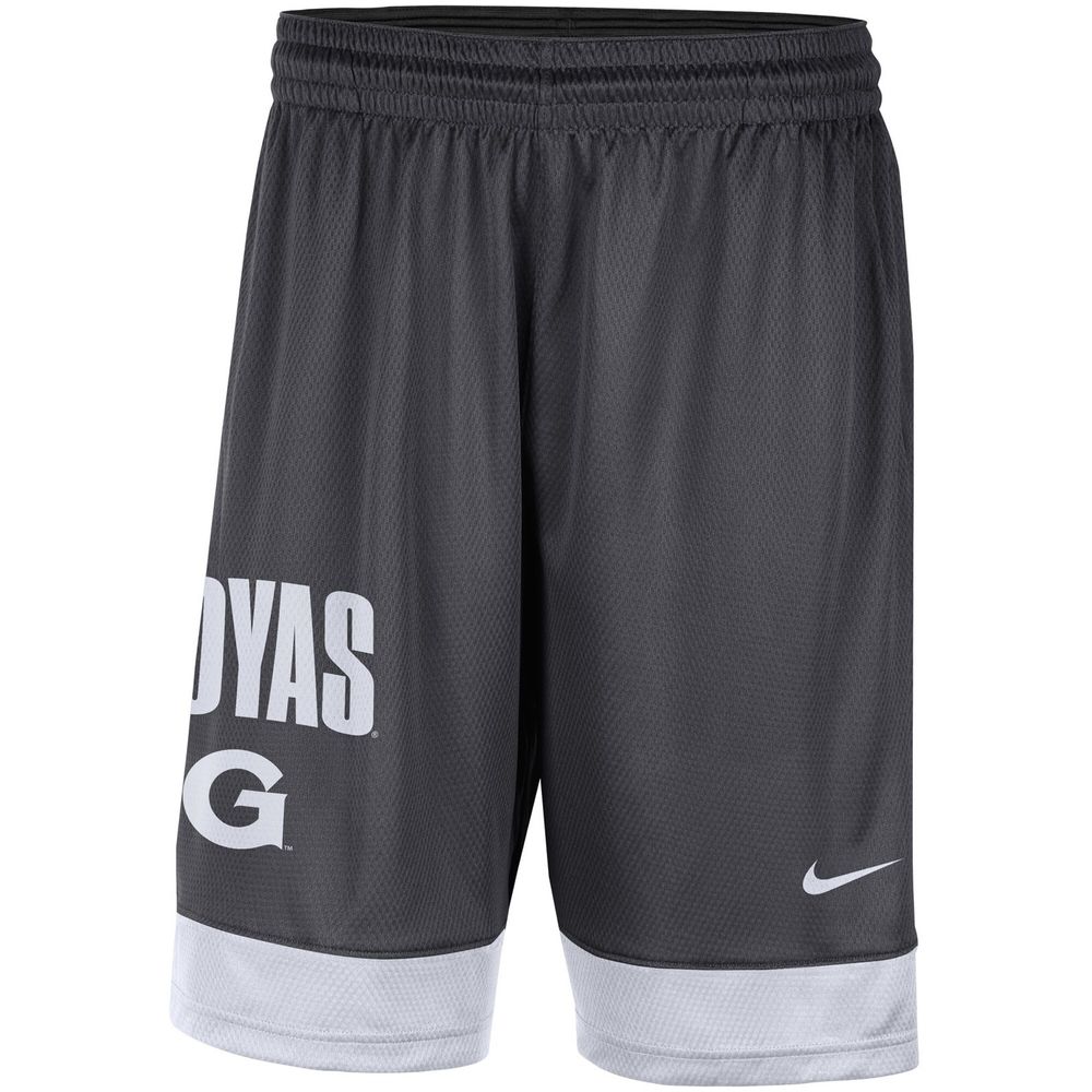 Men's Nike Charcoal/White Georgetown Hoyas Fast Break Shorts