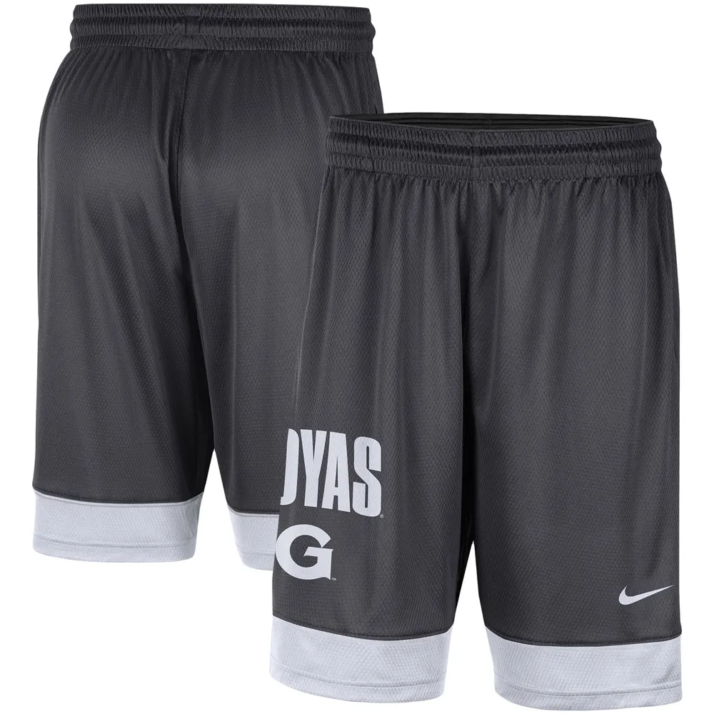 Short Georgetown Hoyas Fast Break Nike pour Homme Gris anthracite/Blanc