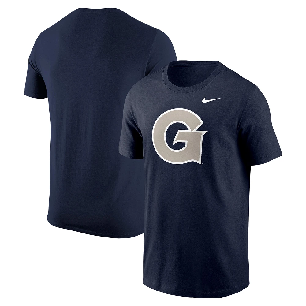 T-shirt Nike bleu marine avec logo Georgetown Hoyas pour homme