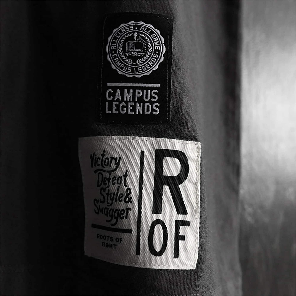 T-shirt classique noir « Roots of Fight » pour homme, Georgetown Hoyas