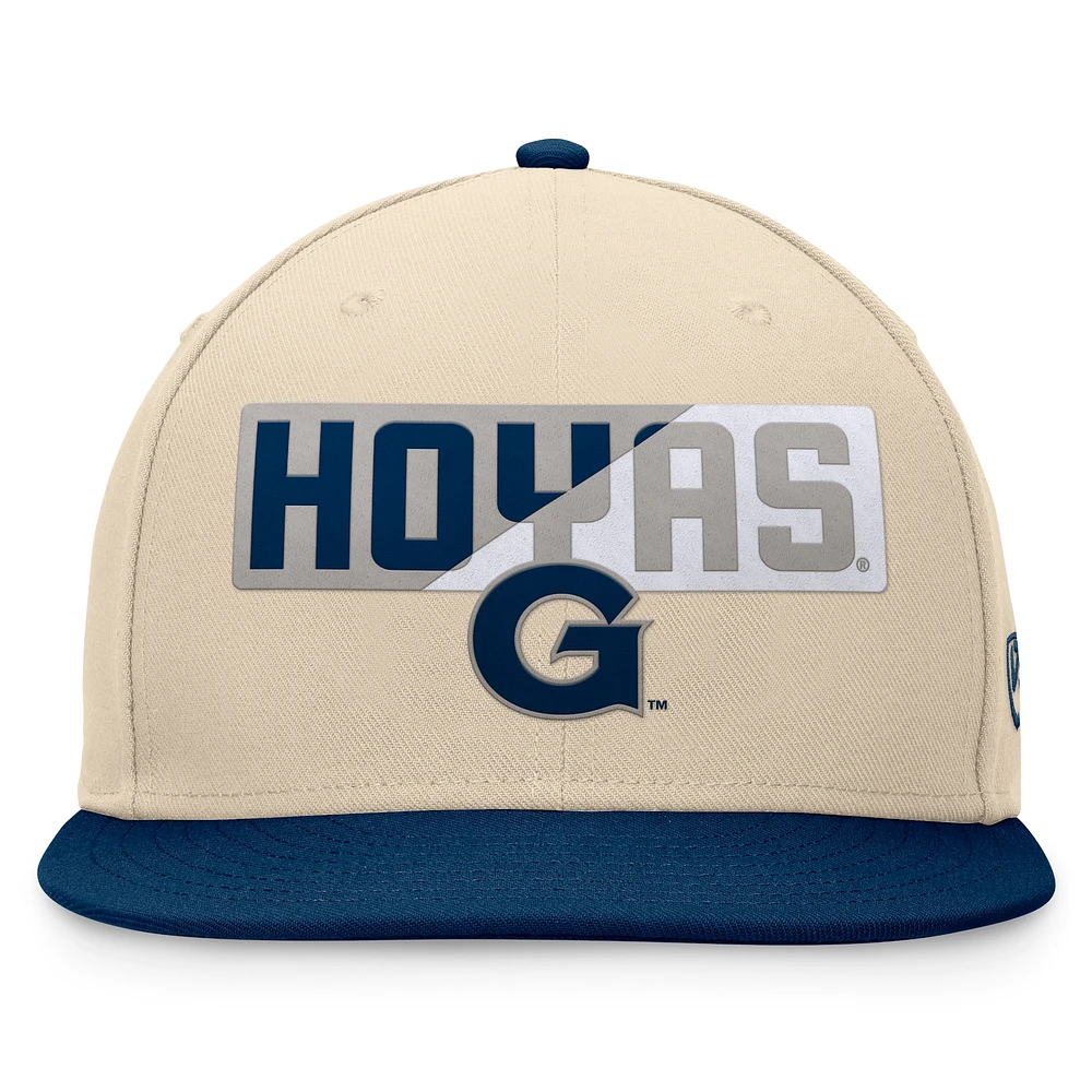 Casquette Snapback Top of the World Kaki Georgetown Hoyas Goalaso pour hommes