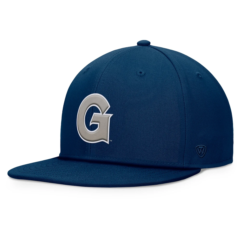 Casquette snapback Georgetown Hoyas Fundamental pour homme Top of the World bleu marine