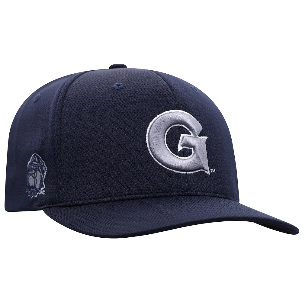 Men's Top of the World True Navy Georgetown Hoyas Reflex Flex Hat