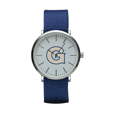 Georgetown Hoyas Stitch Nylon Strap Watch - Navy