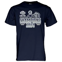 T-shirt unisexe bleu marine 84 Georgetown Hoyas 2024 Big East Champions de crosse pour hommes