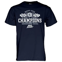 T-shirt unisexe bleu marine 84 Georgetown Hoyas 2024 Big East Women's Soccer Regular Season Champions