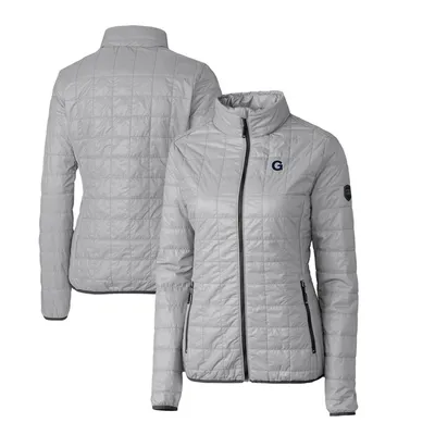 Georgetown Hoyas Cutter & Buck Women's Rainier Eco Insulated Puffer Full-Zip Jacket