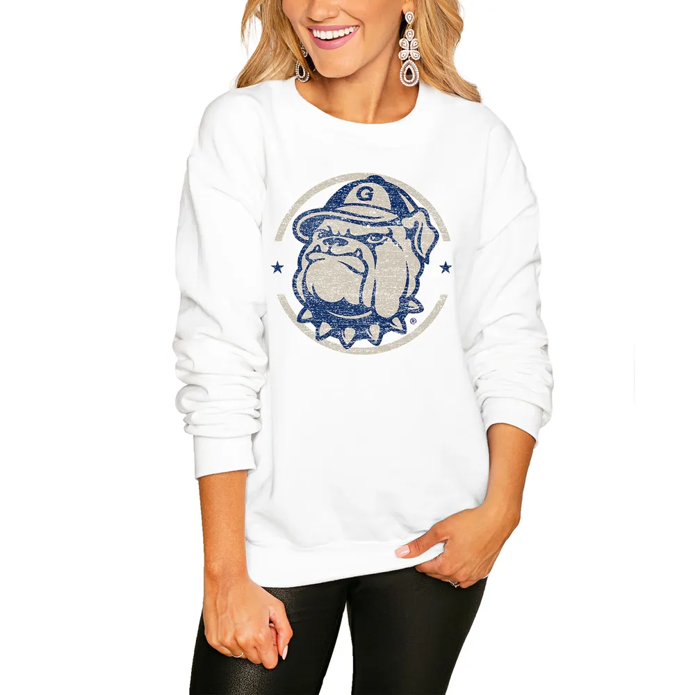 Gameday Couture Women's White American University Eagles Vintage Days Perfect Pullover Sweatshirt