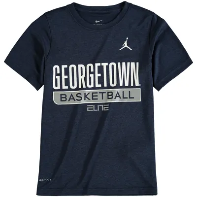 Georgetown Hoyas Jordan Brand Youth Basketball Legend Practice Performance T-Shirt - Navy