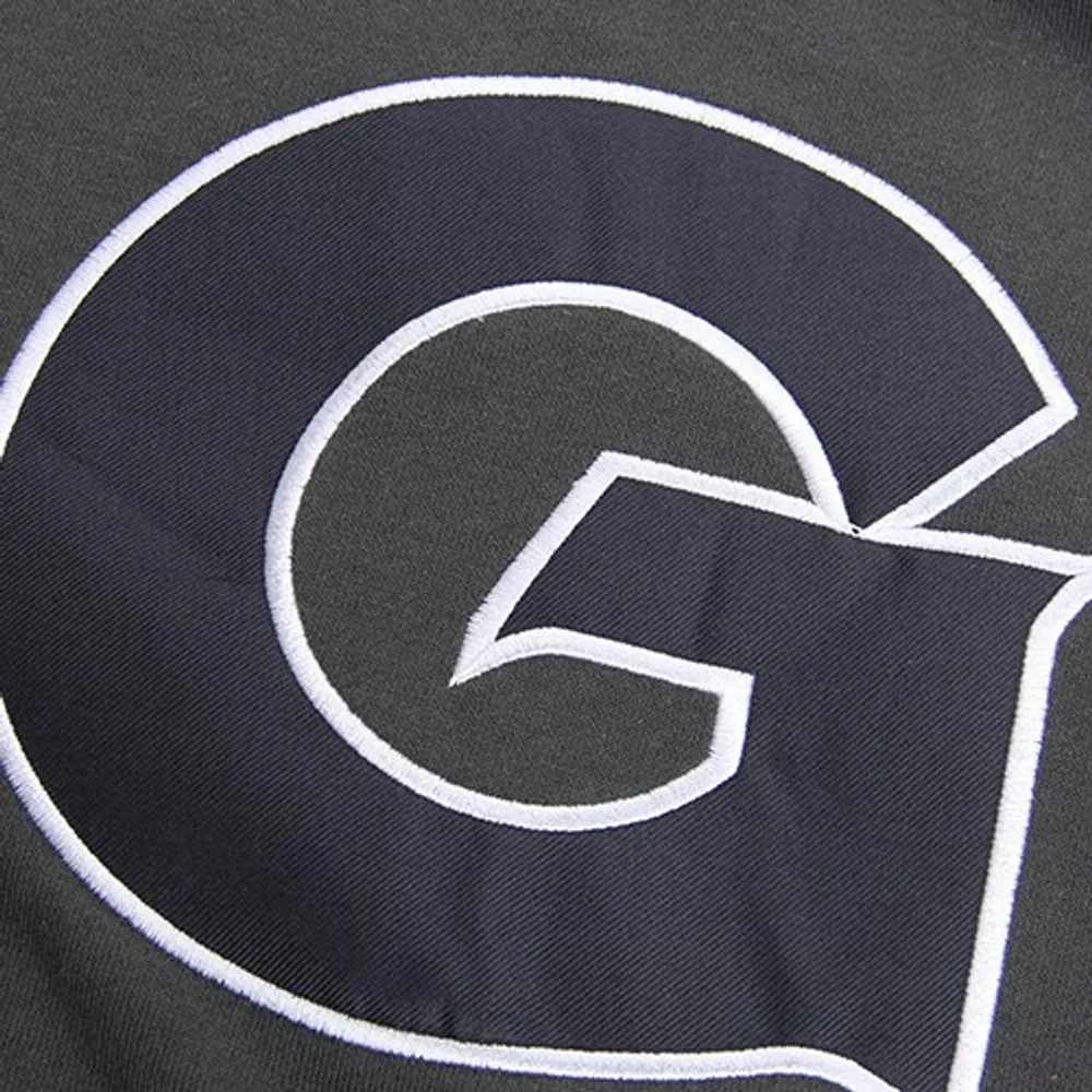 Chandail à capuchon avec gros logo Georgetown Hoyas pour jeunes Stadium Athletic Charcoal