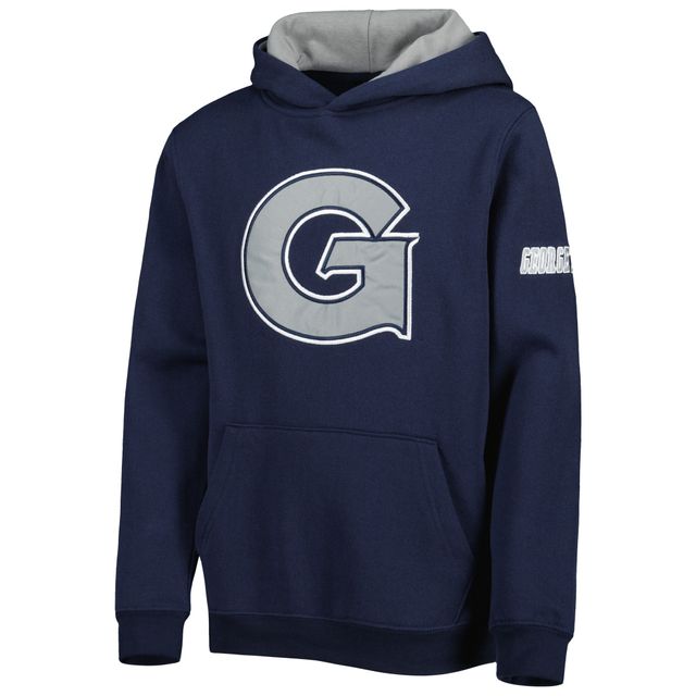 Chandail à capuchon gros logo Georgetown Hoyas pour jeune Stadium Athletic bleu marine