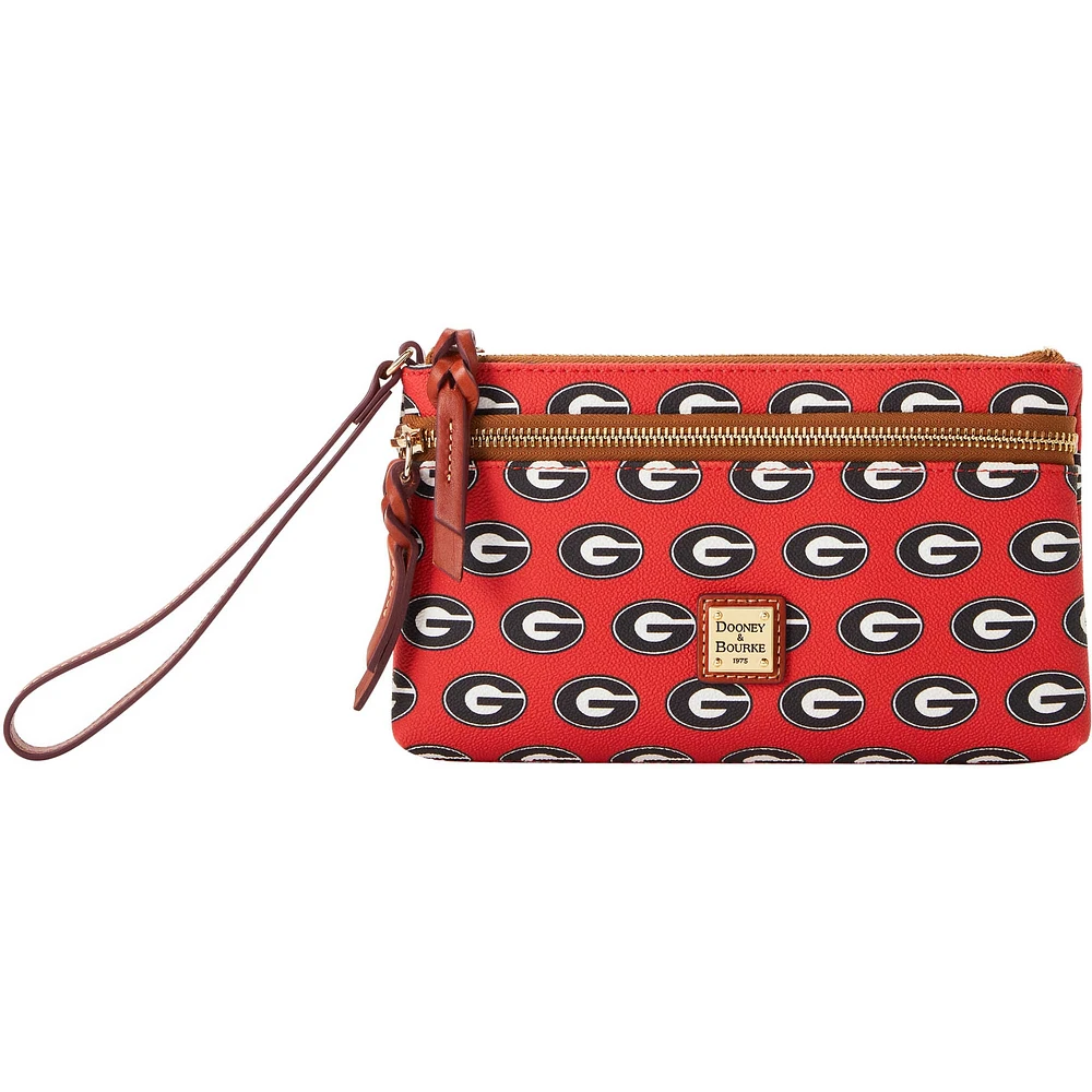 Dooney & Bourke Georgia Bulldogs Signature Poignet à double fermeture éclair