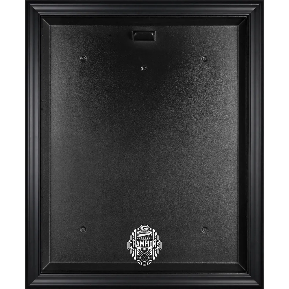 LSU Tigers Framed College Football Playoff 2019 National Champions Logo  Black Jersey Display Case