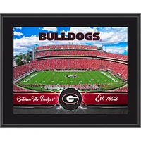 Georgia Bulldogs 10.5" x 13" Sublimated Team Plaque