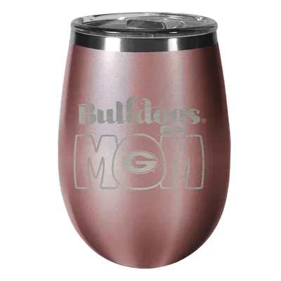 Georgia Bulldogs 10oz. Mom Rose Gold Wine Tumbler