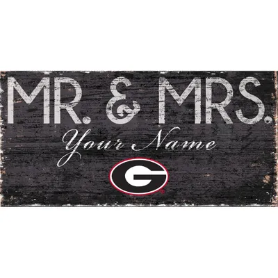 Chicago White Sox Script Mr & Mrs 6x12 Sign