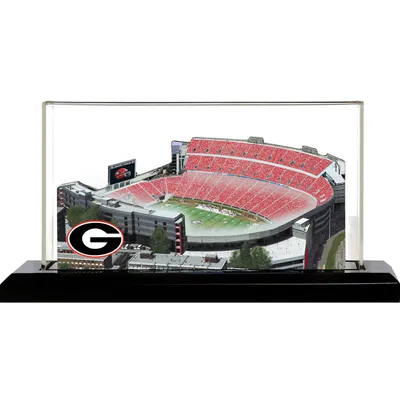 Georgia Bulldogs 13" x 6" Light Up Stadium With Display Case