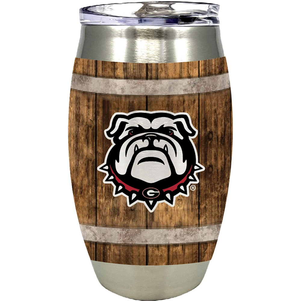 Georgia Bulldogs 15oz. Barrel Tumbler