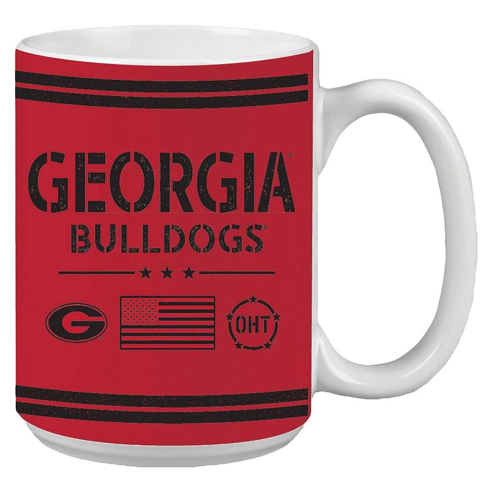 Georgia Bulldogs 15oz. OHT Military Appreciation Mug