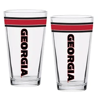 Georgia Bulldogs 16oz. Classic Pint Glass Two-Pack