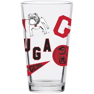 Georgia Bulldogs 16oz. Medley Vintage Pint Glass