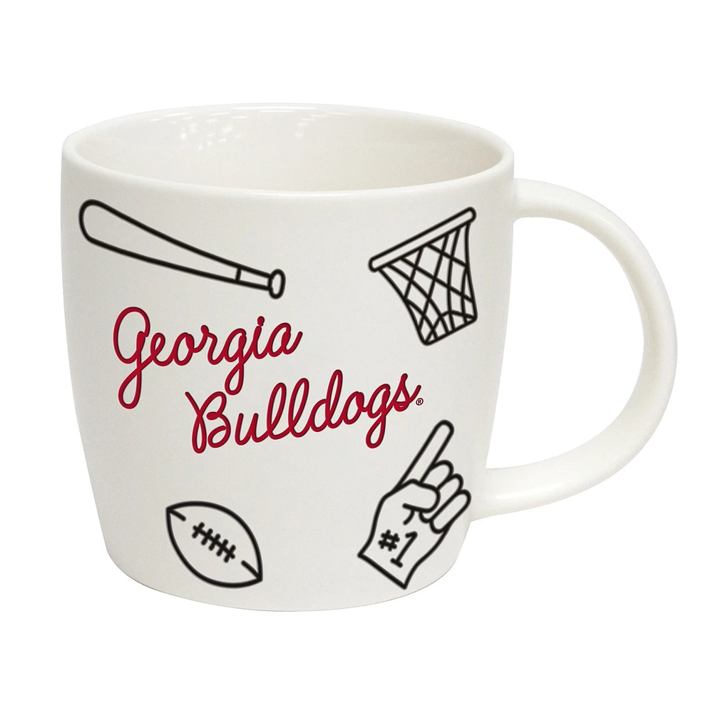 Bulldogs de Géorgie 18oz. Tasse de meneur de jeu