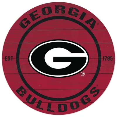 Georgia Bulldogs 20'' x 20'' Indoor/Outdoor Circle Sign