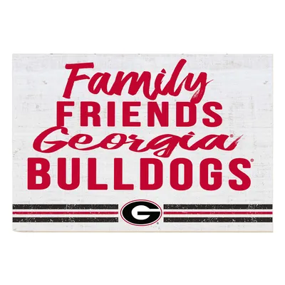 Georgia Bulldogs 24'' x 34'' Friends Family Wall Art