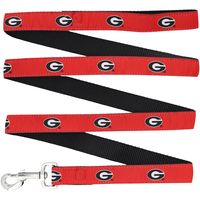 Georgia Bulldogs 6' Regular Dog Leash