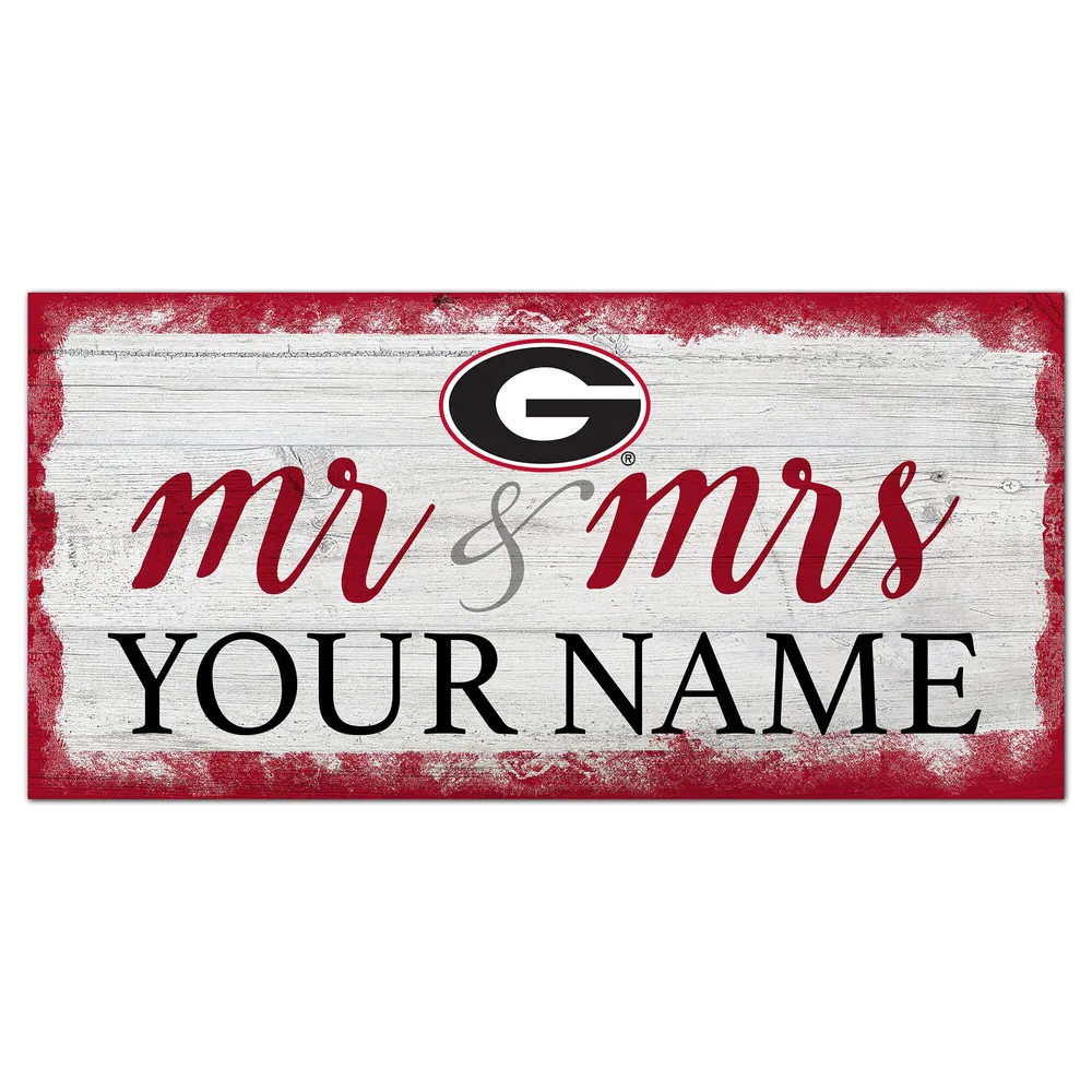 Chicago White Sox Script Mr & Mrs 6x12 Sign