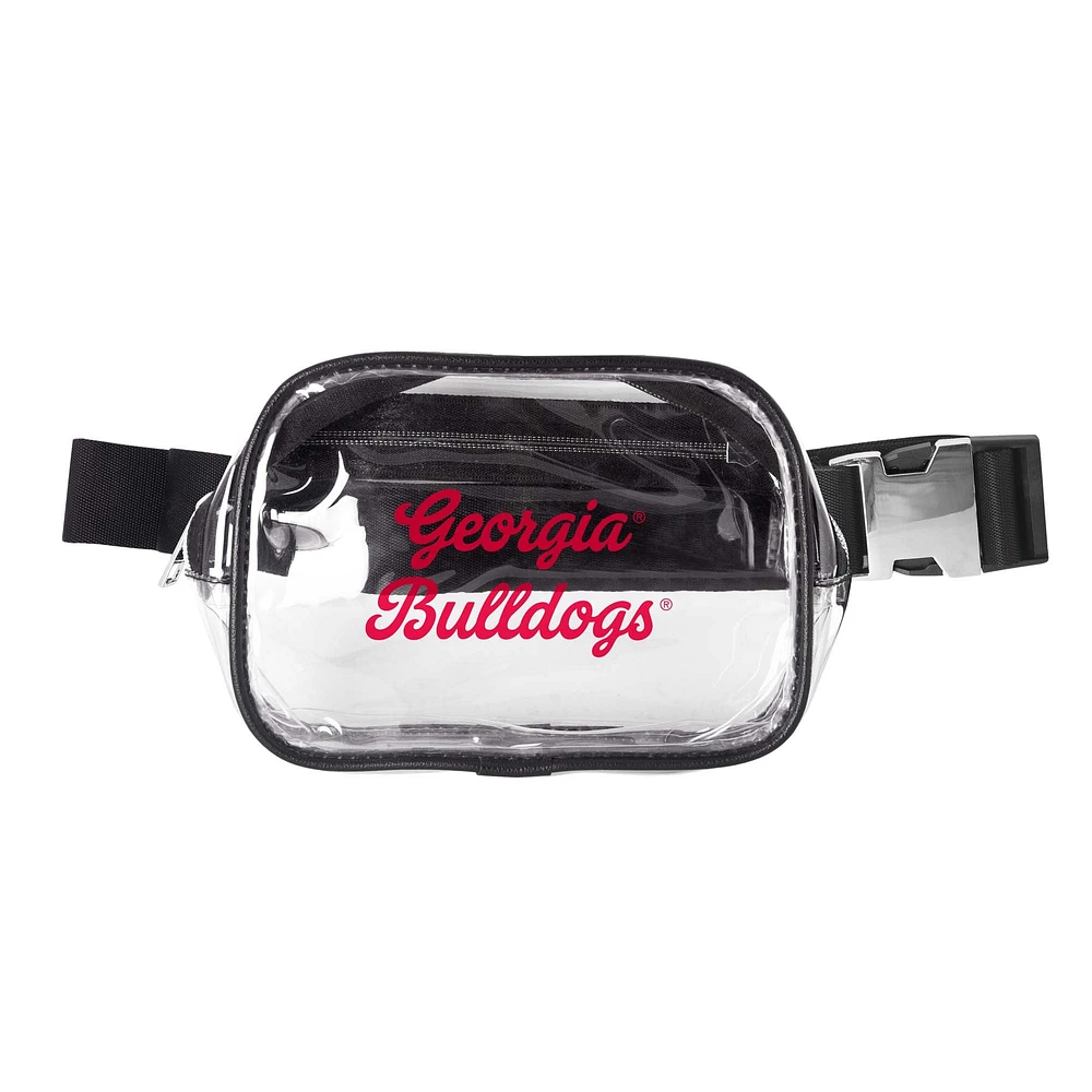 Georgia Bulldogs Clear Belt Bag