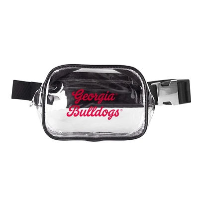 Georgia Bulldogs Clear Belt Bag