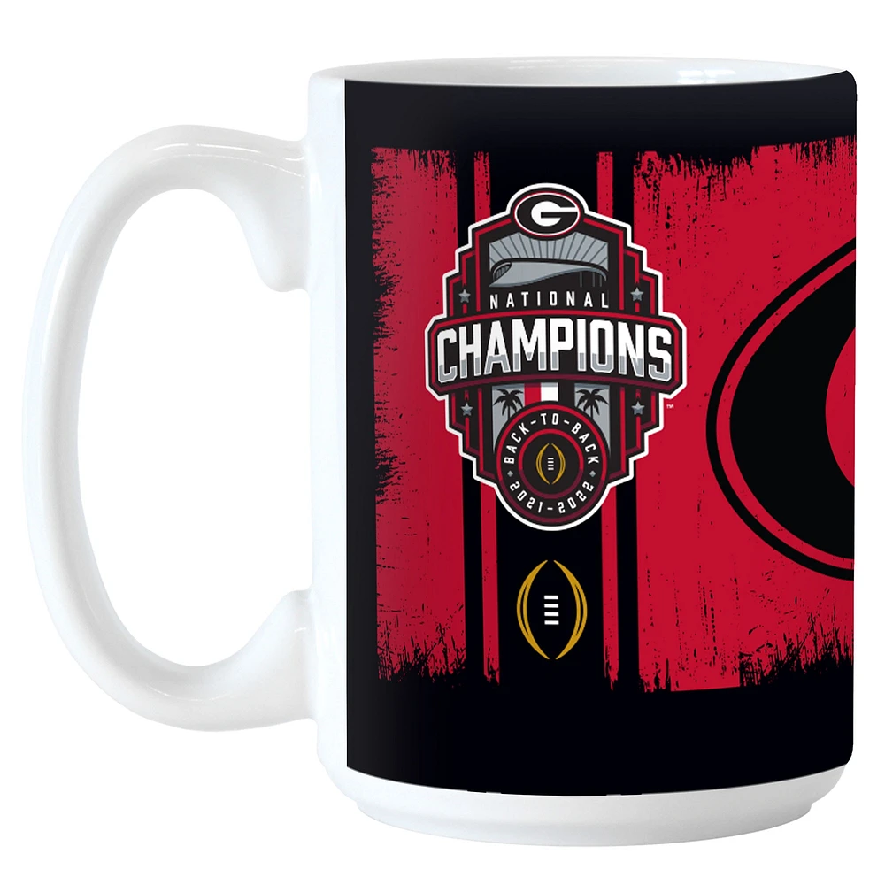 Georgia Bulldogs College Football Playoff 2022 National Champions 15oz. Sublimated Mug