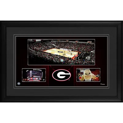 Georgia Bulldogs Fanatics Authentic Framed 10'' x 18'' Stegeman Coliseum Panoramic Collage