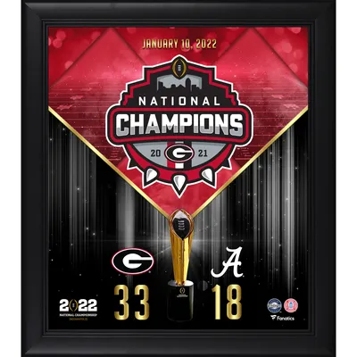 Georgia Bulldogs Fanatics Authentic Framed 15" x 17" 2021 College Football Playoff Champions Collage