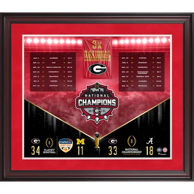 Georgia Bulldogs Fanatics Authentic Framed 20" x 24" 2021 Collage Football Playoff Champions Collage