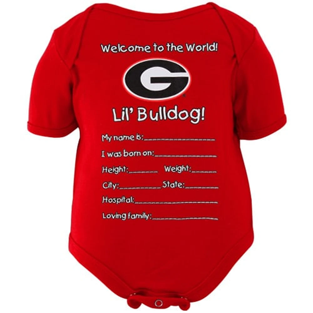 Georgia Bulldogs Newborn Welcome to the World Creeper - Red